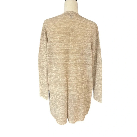 Eileen Fisher Angled Open Front Cardigan - Picture 8 of 9